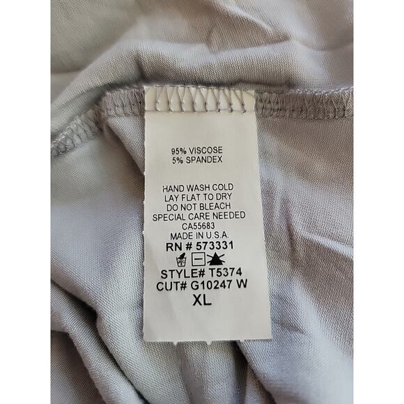 Hail3y:23 Pink Gray Scoop Neck Layered Tank Top Women's XL Stretch USA Made - Picture 12 of 12